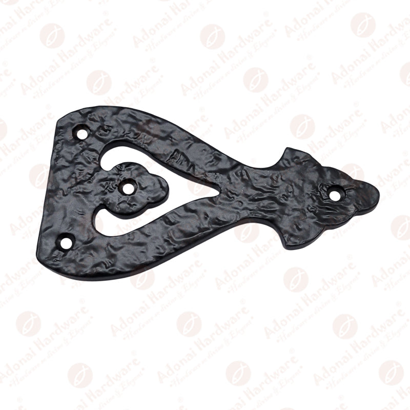 5.2 Inch "Alleluia" Antique Cast Iron Vintage False or Dummy Front Hinge