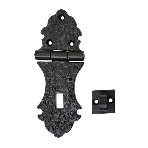 Buy 5.50" "Hoshama" Antique Cast Iron Decorative Hasp and Staple-Premium Harware Products Online - Adonai Hardware