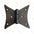 "Azur" Black Antique Iron Hand Forged Butterfly Cabinet Hinge