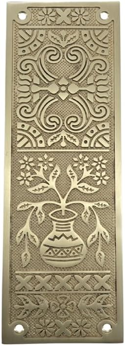 10 Inch "Melchizedek" Brass Push Plate