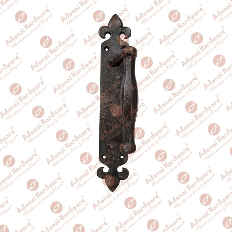 Achaz Iron Door Pull With Back Plate