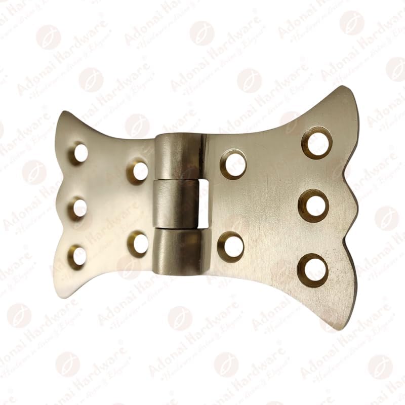 Aeneus Heavy Duty Brass Vintage Cabinet Butterfly Hinges Without Texture