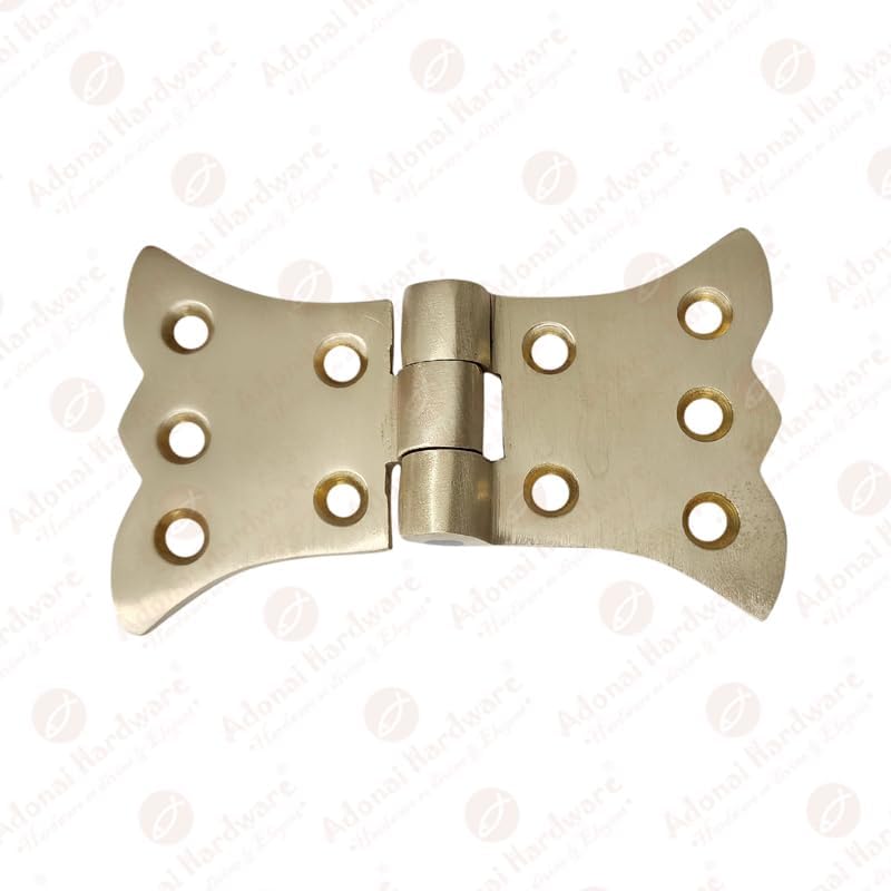 Aeneus Heavy Duty Brass Vintage Cabinet Butterfly Hinges Without Texture