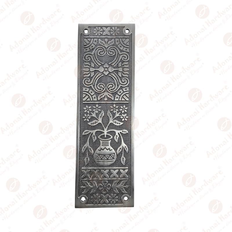 10 Inch "Melchizedek" Brass Push Plate
