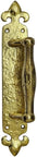 Achaz Brass Door Pull with Back Plate