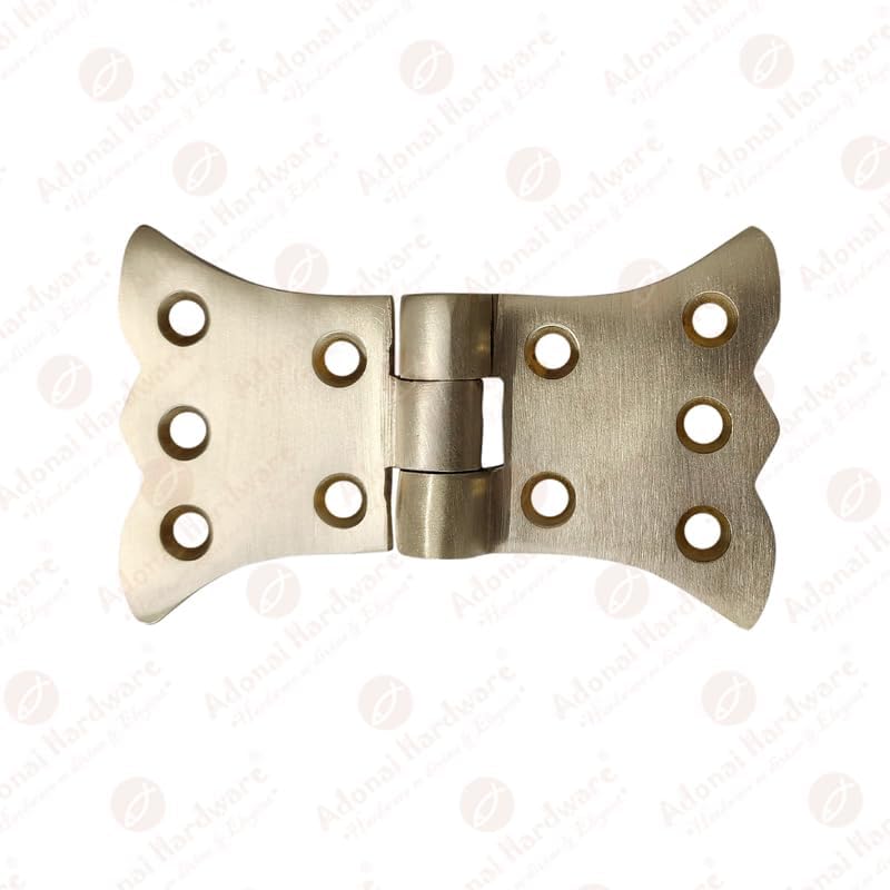 Aeneus Heavy Duty Brass Vintage Cabinet Butterfly Hinges Without Texture