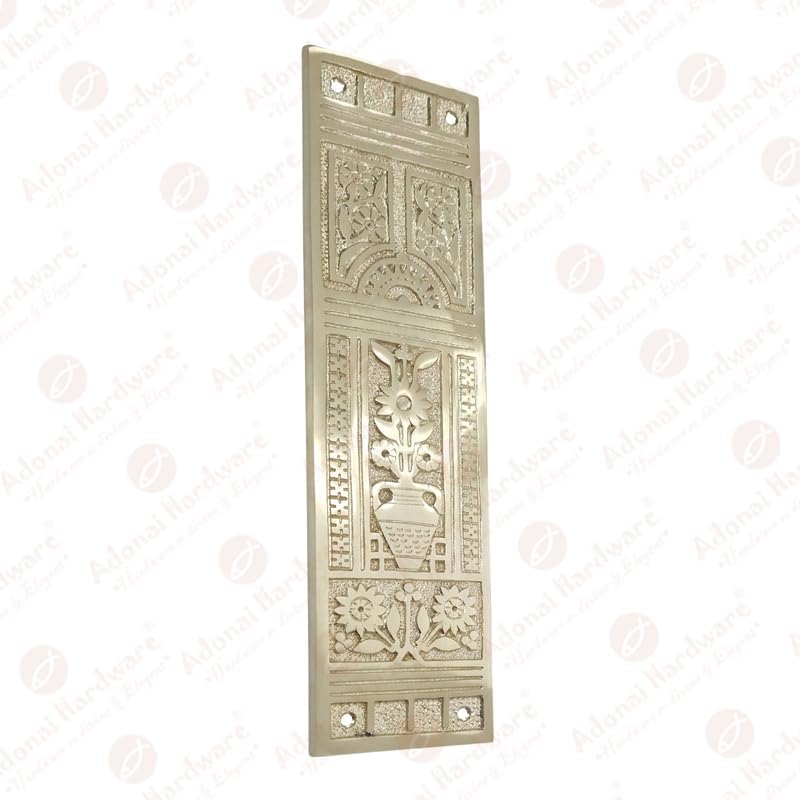 10.50 Inch "Sabaoth" Brass Push Plate