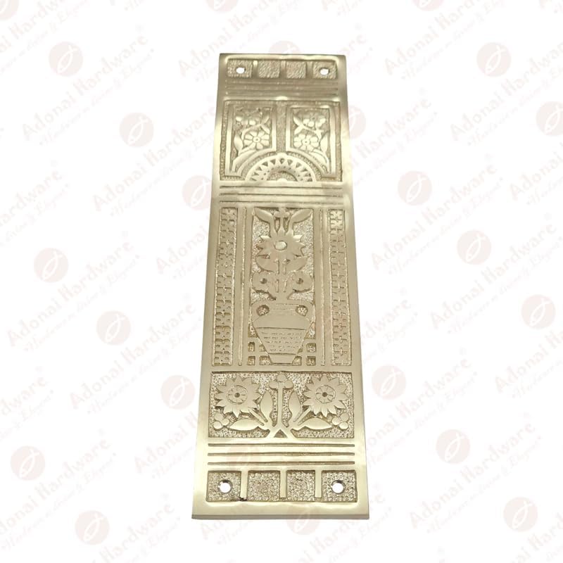 10.50 Inch "Sabaoth" Brass Push Plate