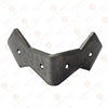 2 Inch "Abba" Black Antique Iron Hand Forged L-Corner