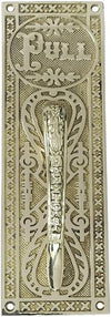 10 Inch TOP Brass Door Pull with Back Plate