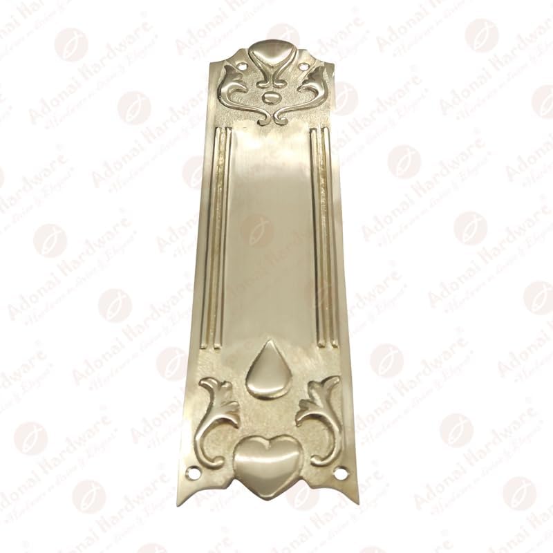 10.50 Inch "Huzzab" Brass Push Plate