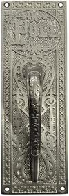 10 Inch TOP Brass Door Pull with Back Plate