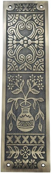 15 Inch "Melchizedek" Decorative Brass Push Plate