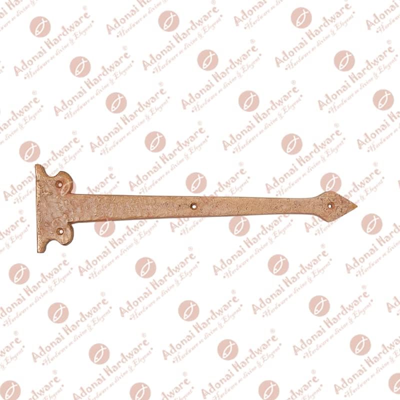 13.90 Inch Agee Iron Strap False Hinge Front