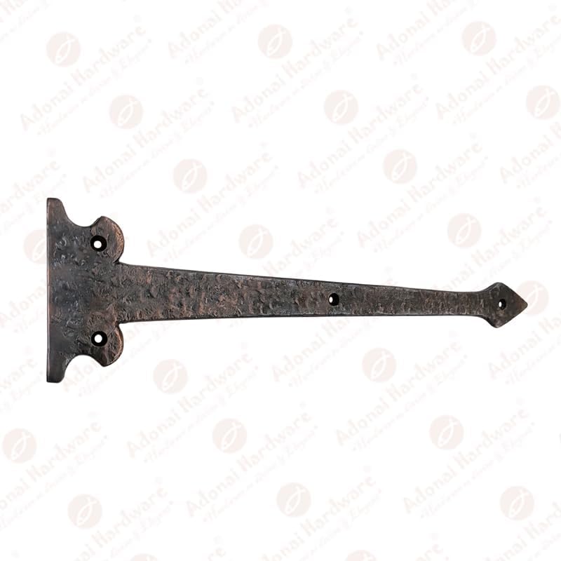 13.90 Inch Agee Iron Strap False Hinge Front