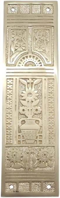 10.50 Inch "Sabaoth" Brass Push Plate