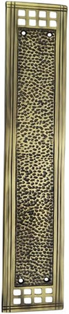 Socoh Hammered Brass Push Plate