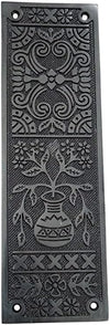 10 Inch "Melchizedek" Brass Push Plate
