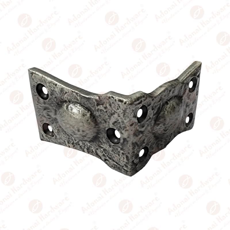 "Arah" Black Antique Cast Iron L-Corner