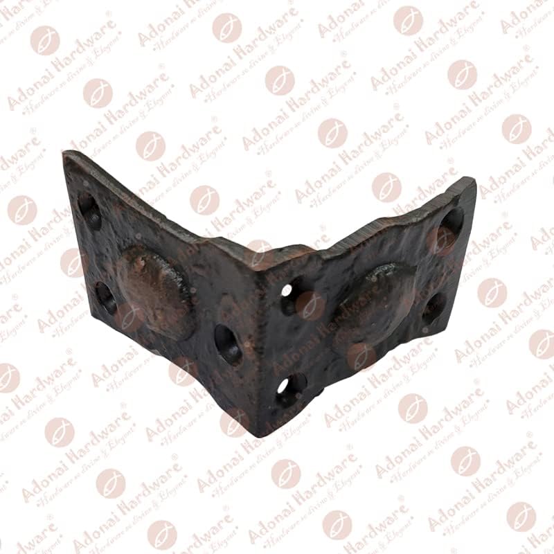 "Arah" Black Antique Cast Iron L-Corner