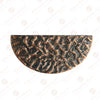3" "Zoheleth" Black Cast Iron Half Moon Cabinet and Drawer Pull