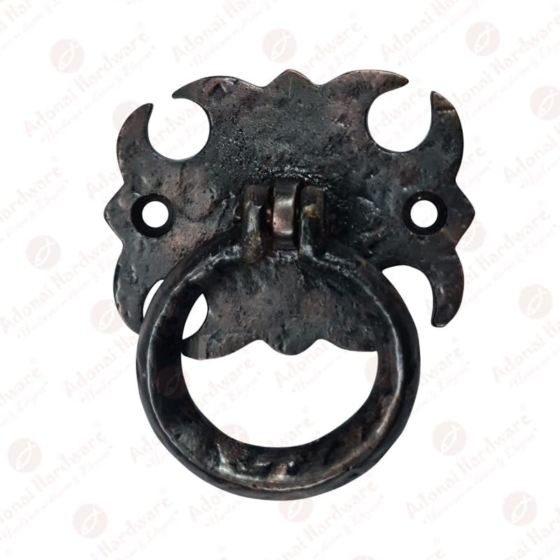 "Eliphaz" Antique Iron Drop Pull