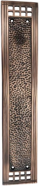 Socoh Hammered Brass Push Plate
