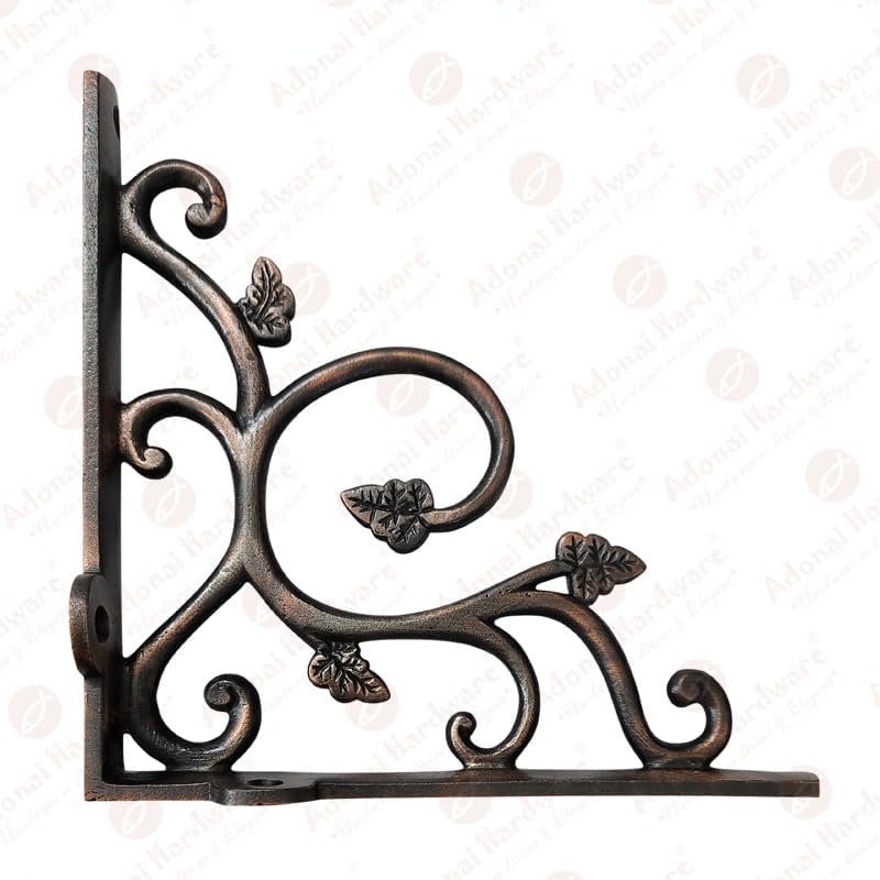 4.5 Inch Meshezaheel Black Antique Iron Shelf Bracket