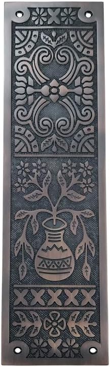 15 Inch "Melchizedek" Decorative Brass Push Plate