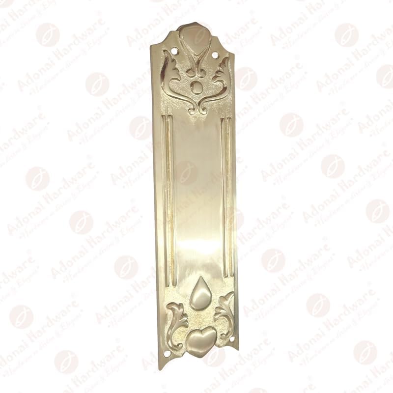 10.50 Inch "Huzzab" Brass Push Plate