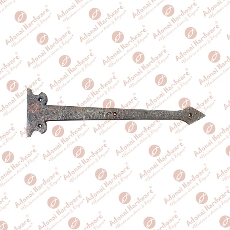 13.90 Inch Agee Iron Strap False Hinge Front