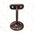 "Izrahiah" Medium Antique Wrought Iron Sturdy Handrail Brackets