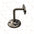 "Izrahiah" Medium Antique Wrought Iron Sturdy Handrail Brackets