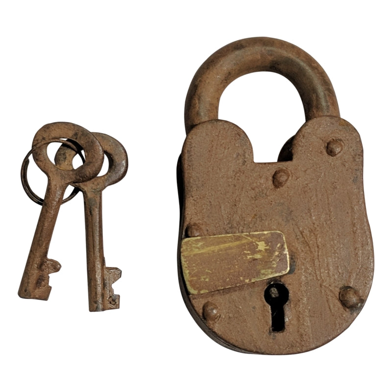 55mm "Jehonathan" Handmade Antique Iron Padlock