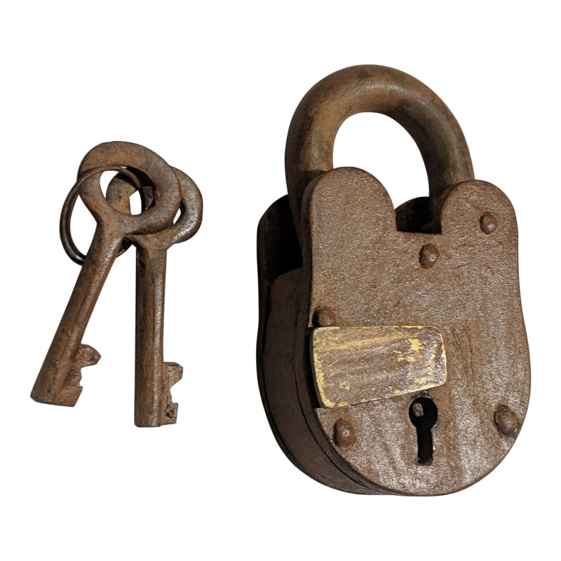 55mm "Jehonathan" Handmade Antique Iron Padlock