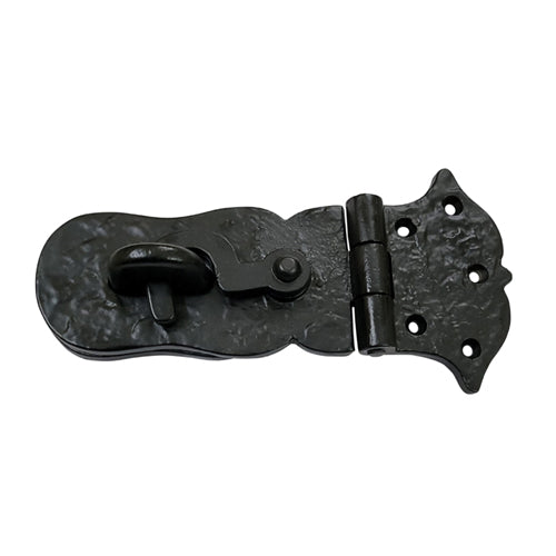Buy 6 Inch "Paran" Heavy Duty Antique Cast Iron Safety Hasp and Staple with Locking Mechanism-Premium Harware Products Online - Adonai Hardware