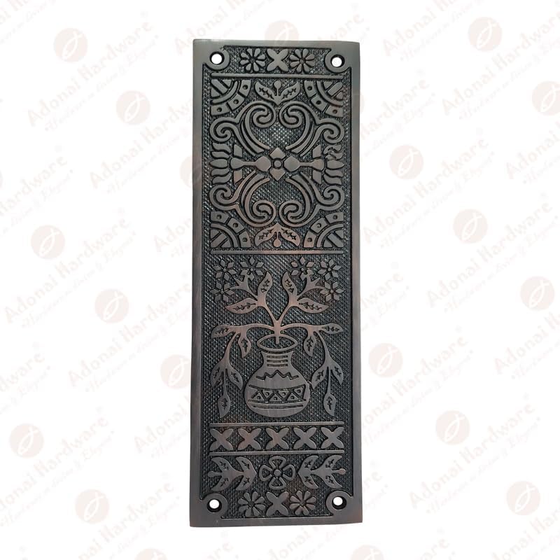 10 Inch "Melchizedek" Brass Push Plate