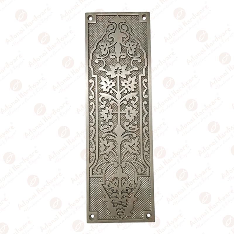 10 Inch "Nezib" Decorative Brass Push Plate