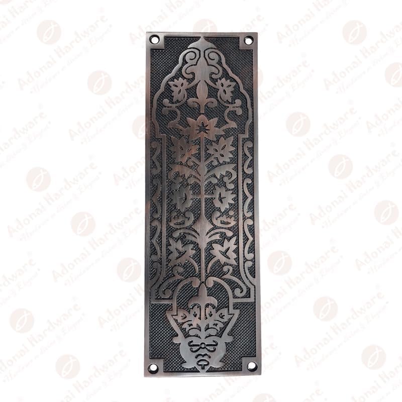 10 Inch "Nezib" Decorative Brass Push Plate