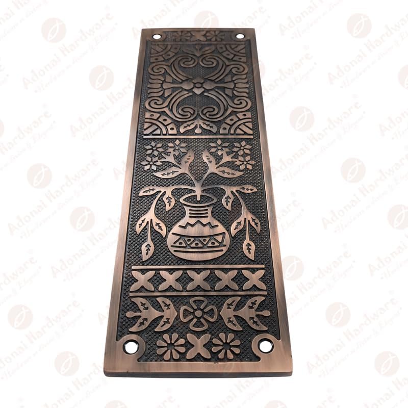 10 Inch "Melchizedek" Brass Push Plate