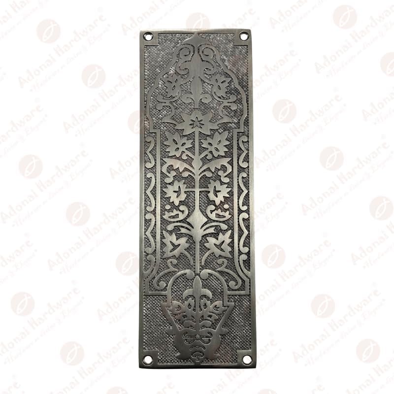 10 Inch "Nezib" Decorative Brass Push Plate