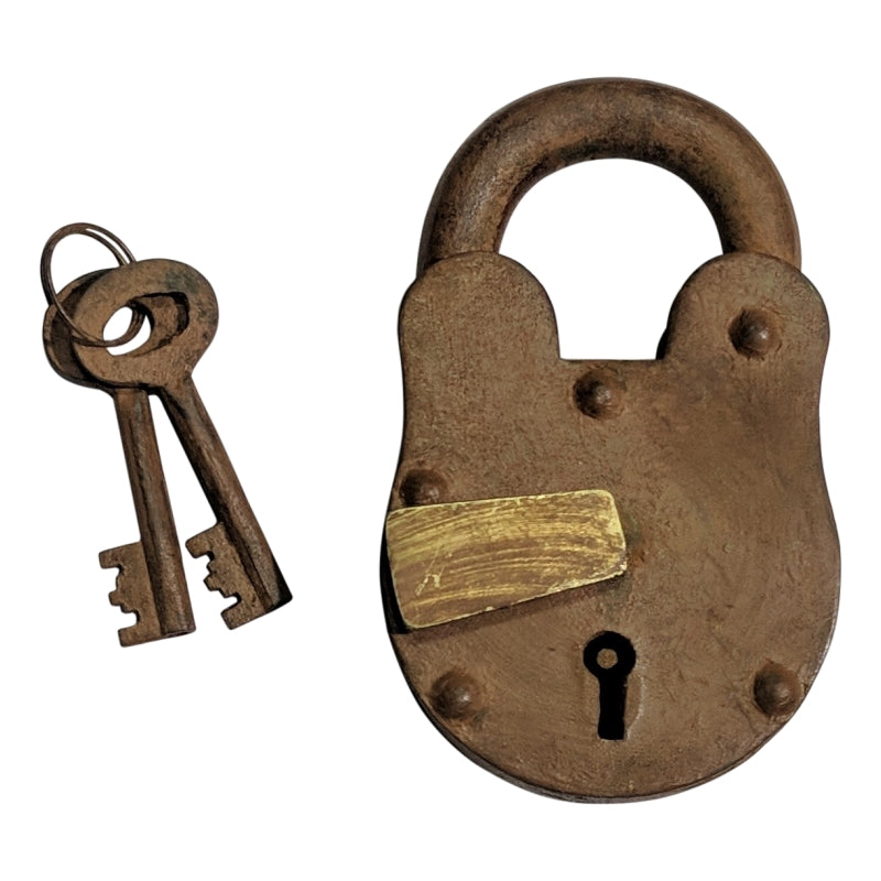 Buy 65mm "Jehonathan" Handmade Antique Iron Padlock-Premium Harware Products Online - Adonai Hardware