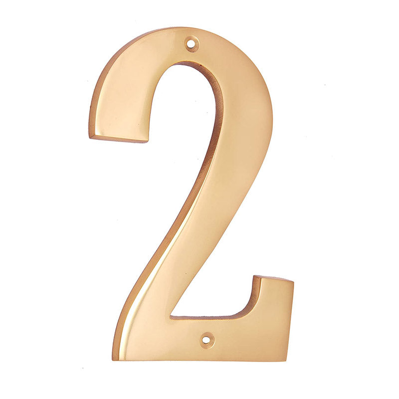 6" Brass Numerals (0-9)