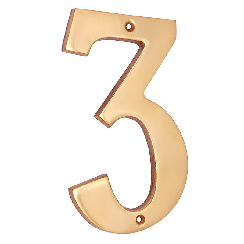 6" Brass Numerals (0-9)