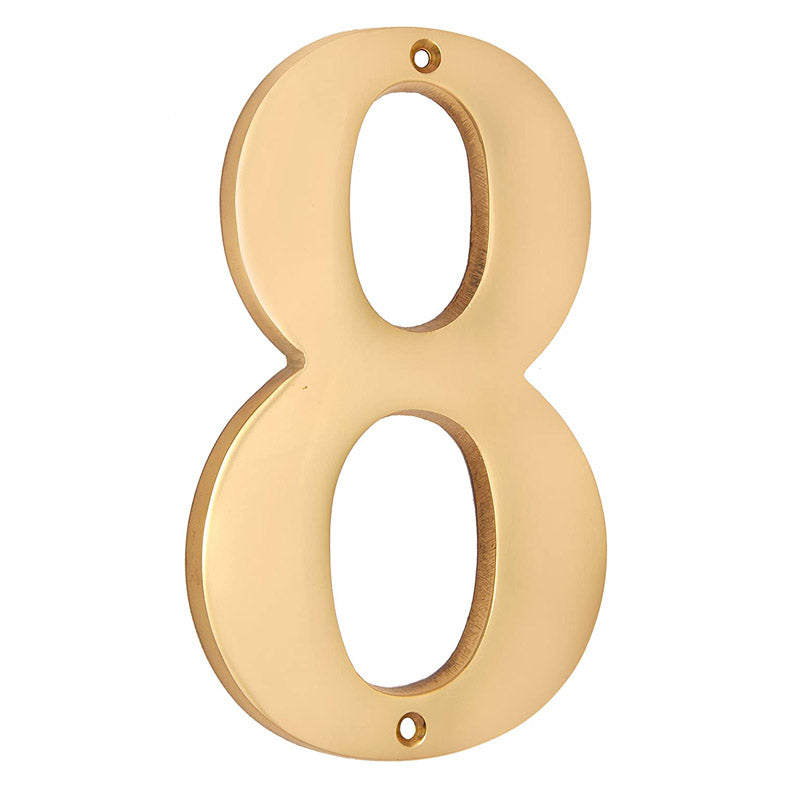 6" Brass Numerals (0-9)
