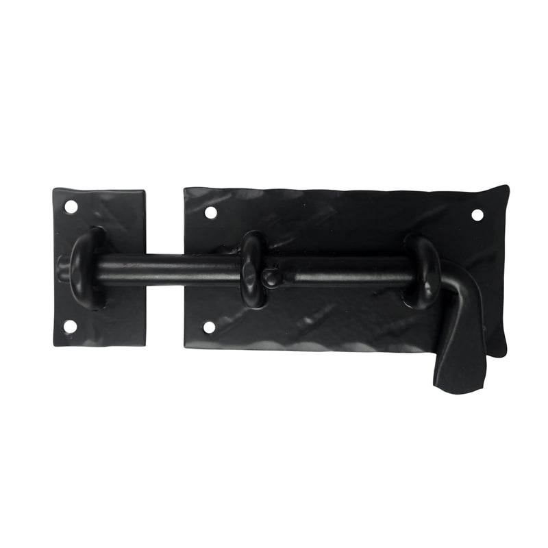 6 Inch Azaniah Black Antique Iron Hand Forged Door Bolt