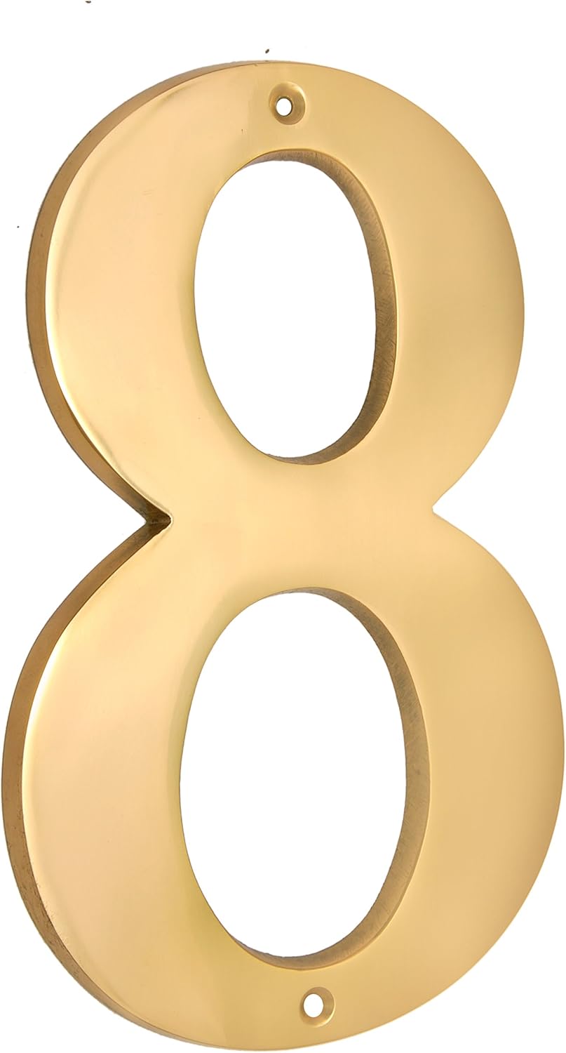 8" Brass Numerals (0-9)