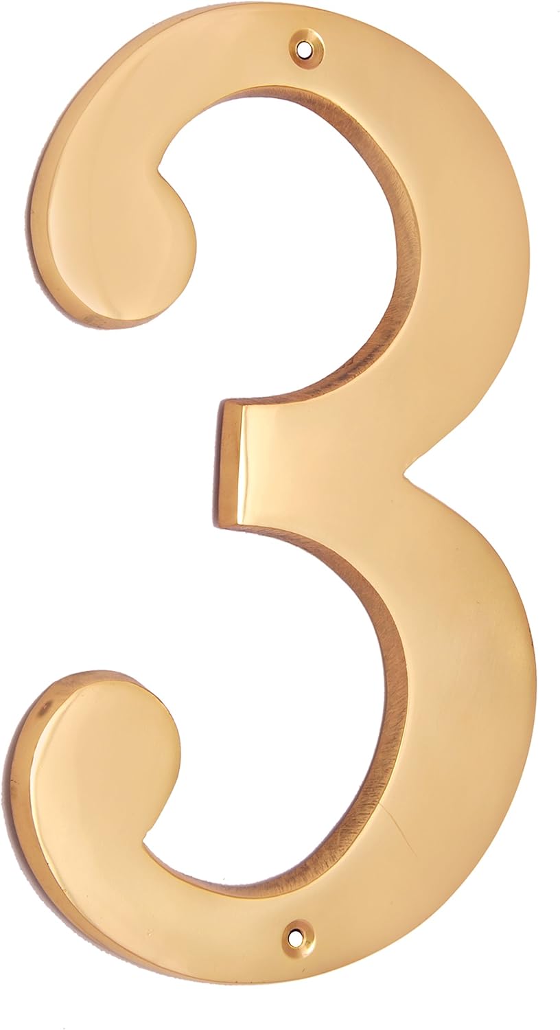 8" Brass Numerals (0-9)
