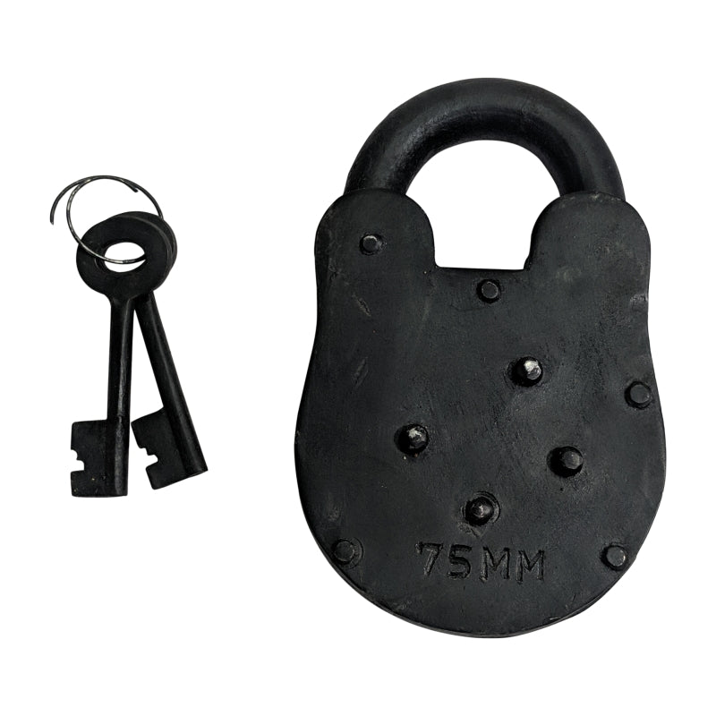 75mm "Jehonathan" Handmade Antique Iron Padlock