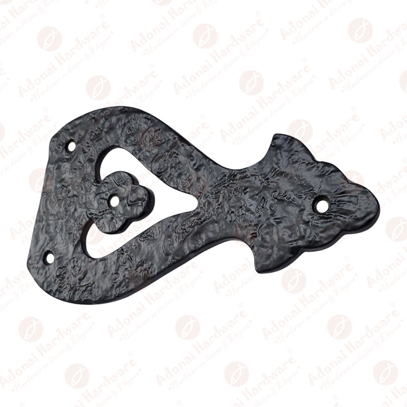 7.2 Inch Alleluia Antique Cast Iron Vintage False or Dummy Front Hinge